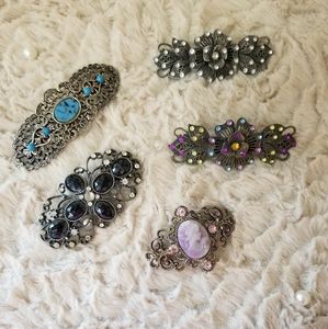 Bundle of vintage french style barrettes-SOLD IN BUNDLE!